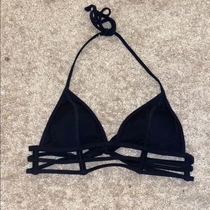 Black bikini top